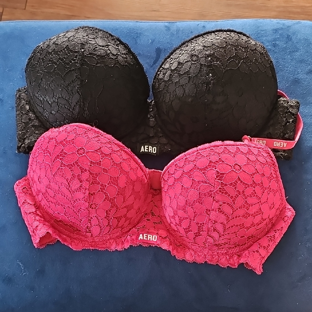 Aeropstale Lace Push-Up Bra Set